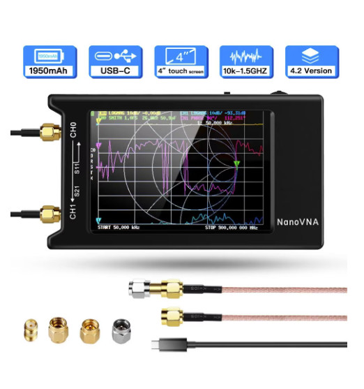 Original Zeenko NanoVNA-H4 Vector Network Analyzer 4.0″ HF VHF UHF