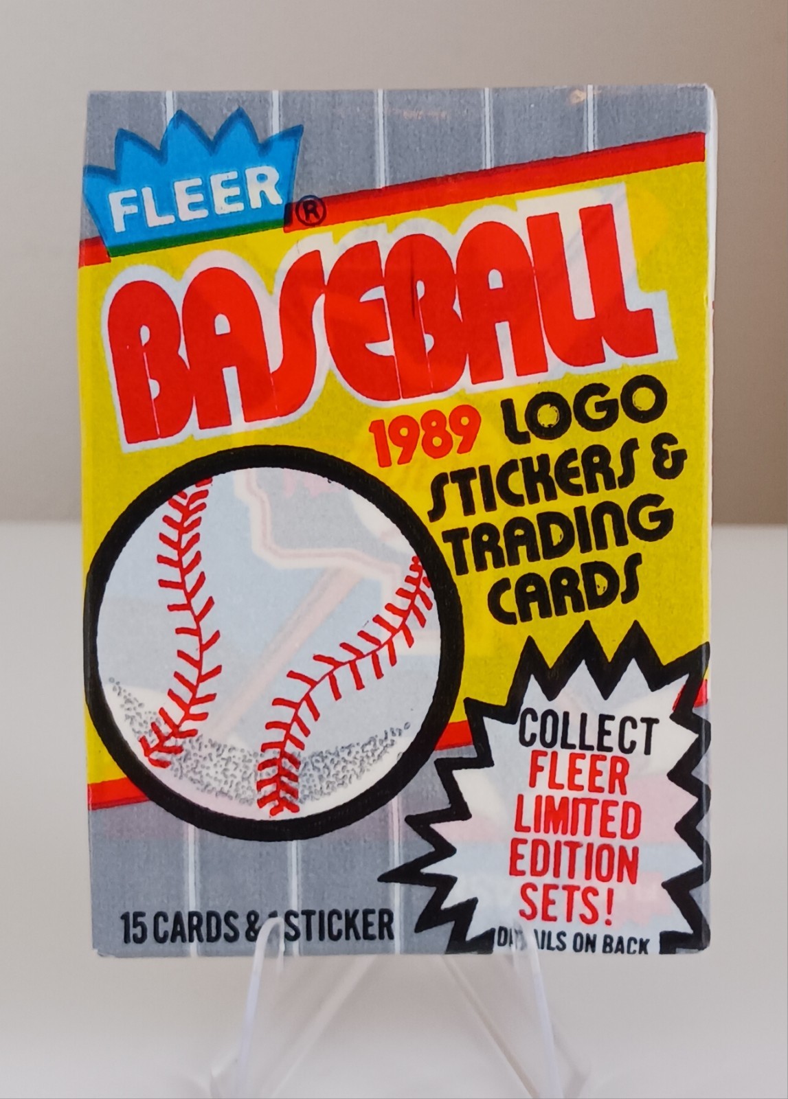 1989 Fleer Baseball Wax Pack Factory Sealed From Fresh Box Ripken FF Griffey Jr