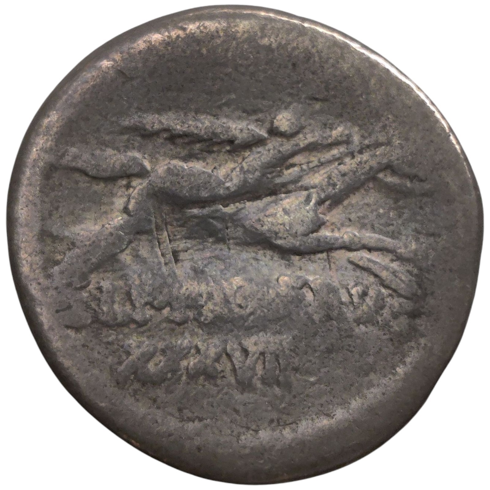 Roman Republic Denarius 90 BC L. Capurnius L.f. L.n. Piso Frugi Silver Coin 17T