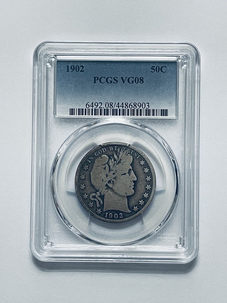 1902 Barber Half Dollar PCGS VG08