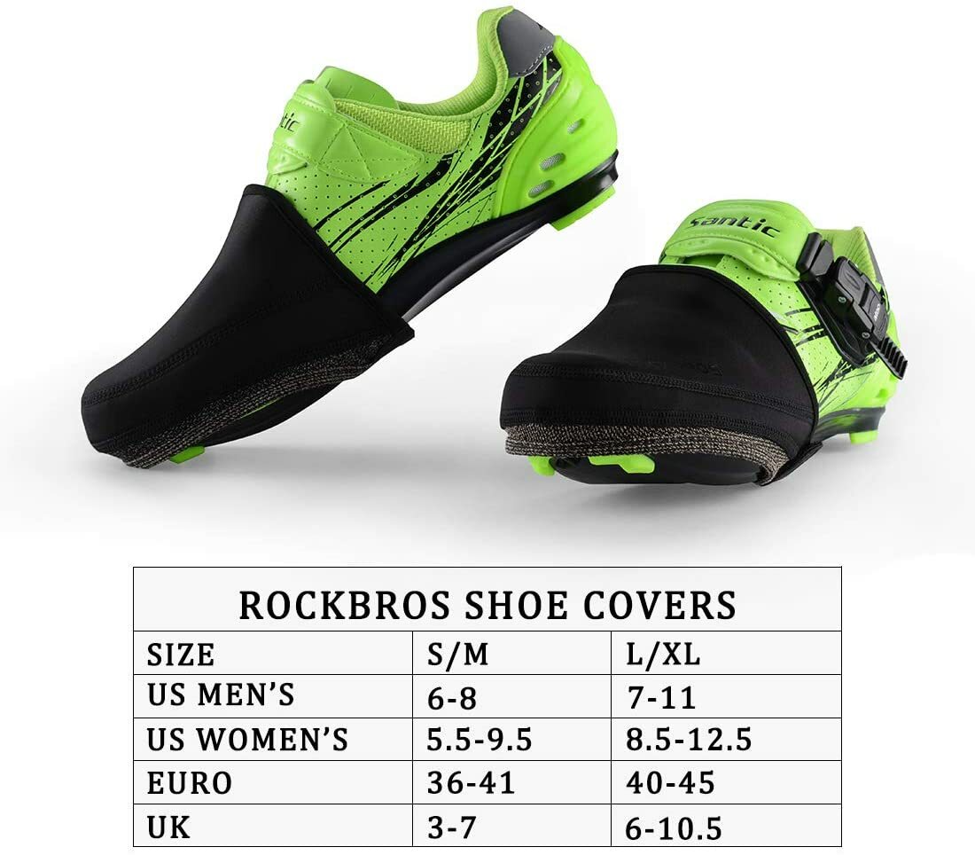 ROCKBROS Cycling Shoes Covers Thermal Shoes Toe Cover Windproof Half Shoecovers
