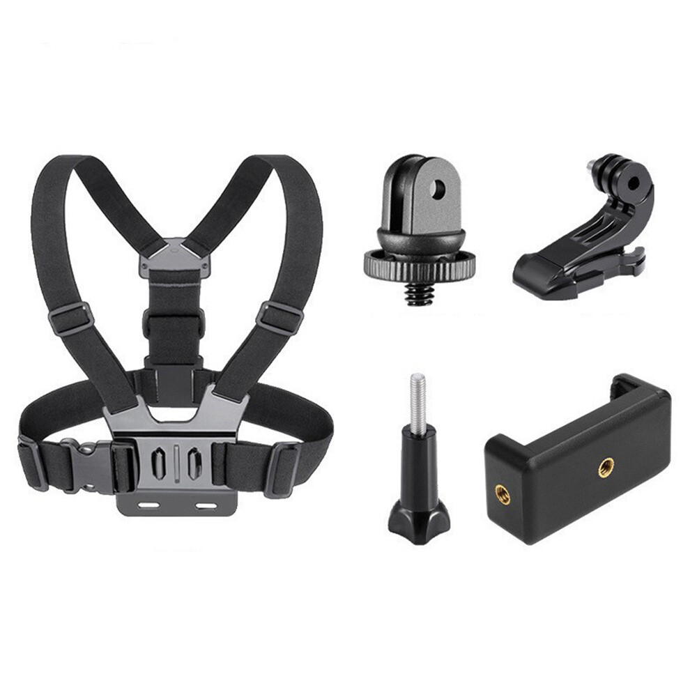 Chest Harness Strap Mount Accessories Adjustable For iPhone Android GoPro Hero