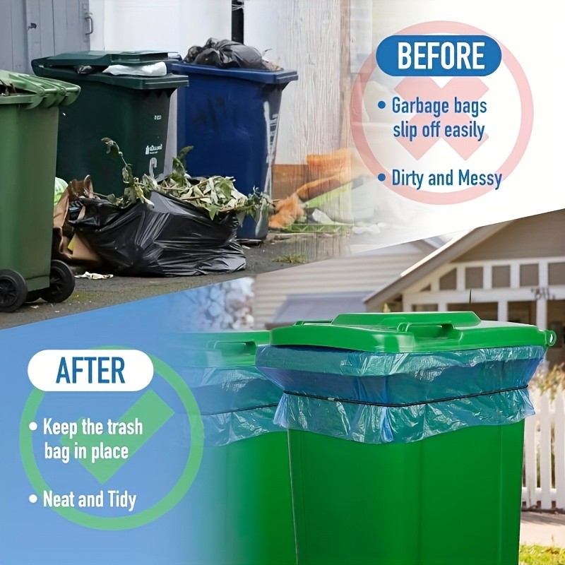 Reliable Solid Durable 3 - piece Garbage Bag Holders Compatible with Trash Can