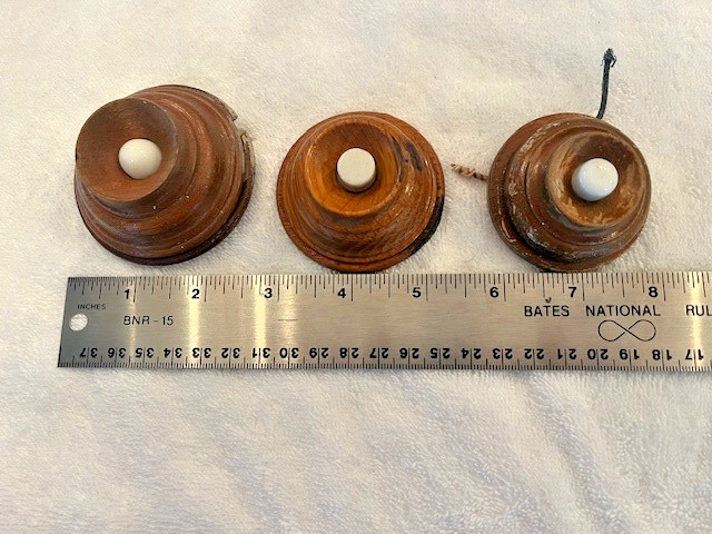 Three antique servant bell pushes