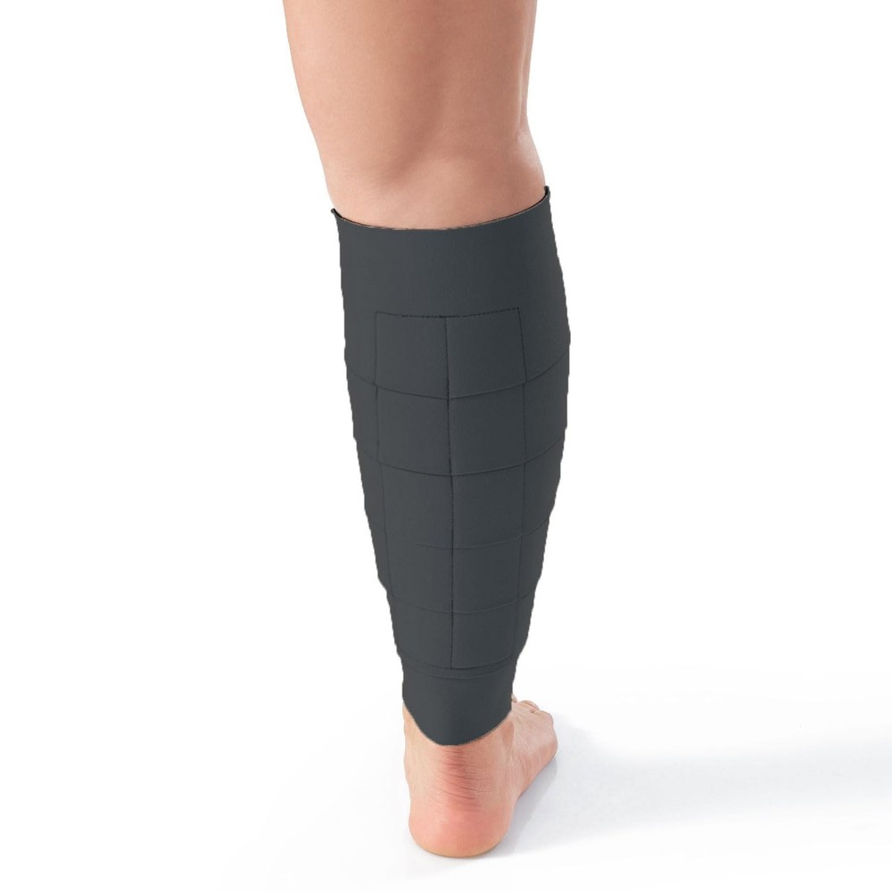 ReadyWrap Calf Compression Sleeve - Adjustable, Breathable Black Large (35 cm)