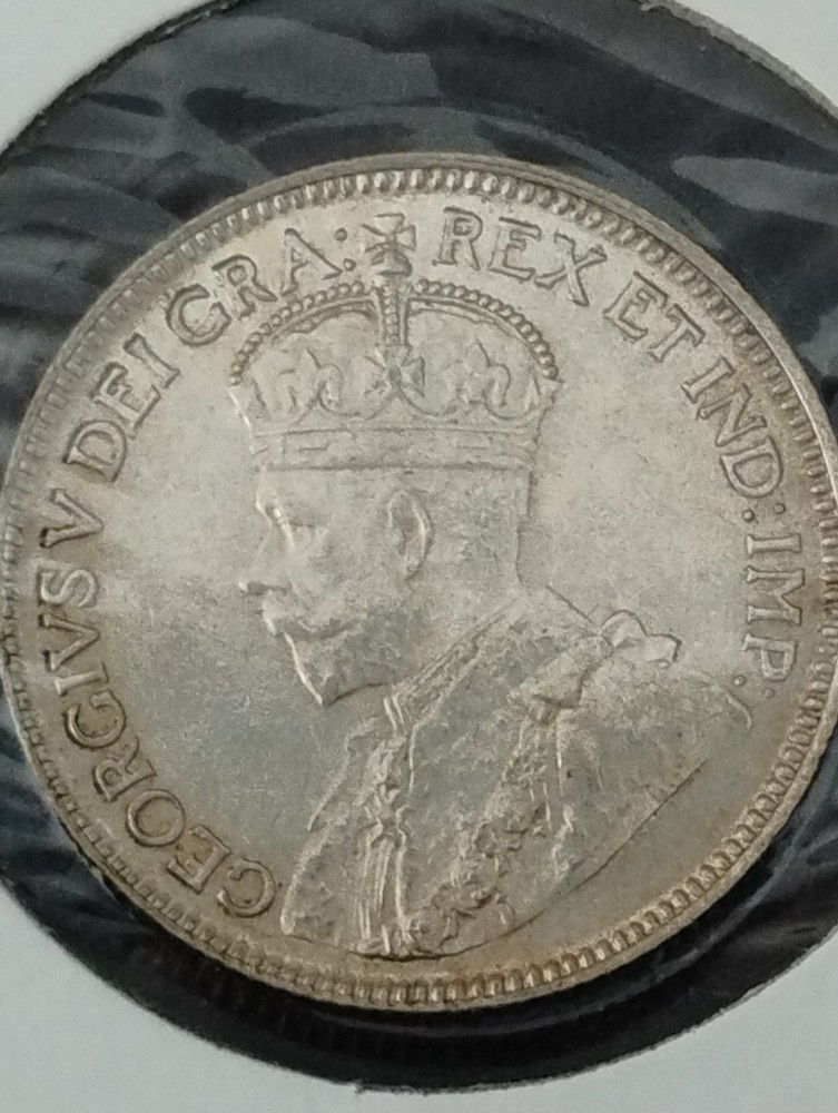 1929 Canadian 25 cent MS 62