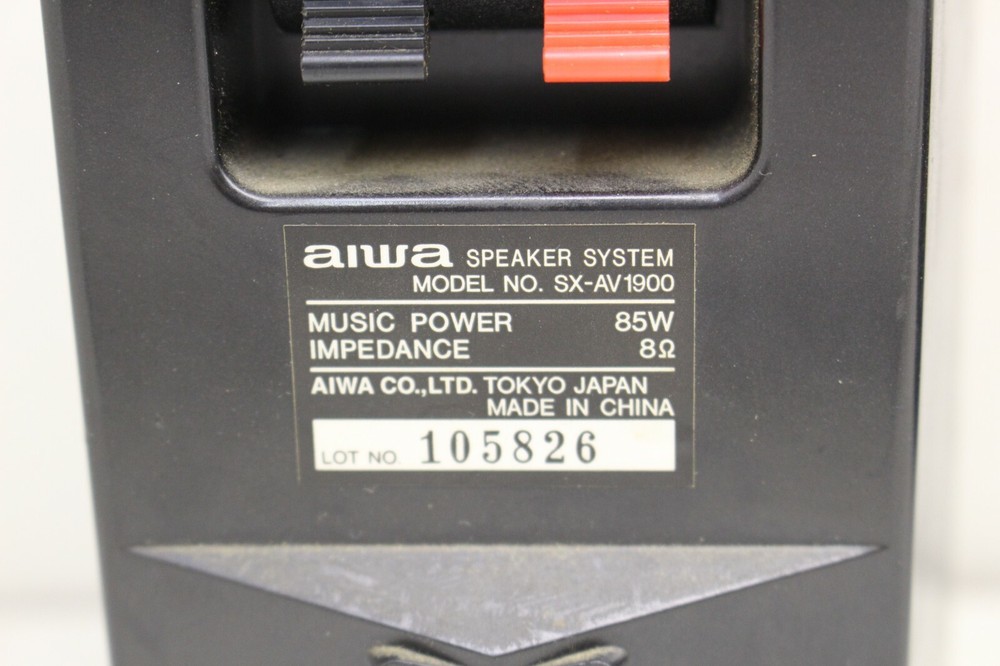 AIWA SURROUND SPEAKER SYSTEM, SX-AV1900