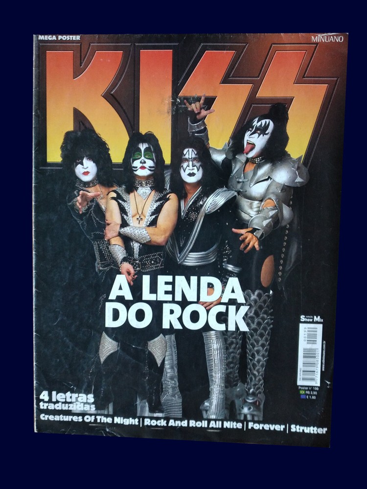 KISS BRAZIL - Magazine/Poster Size 81 x 54,5 cm