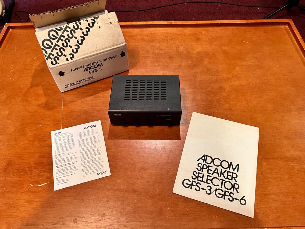 ADCOM GFS-3 Speaker Selector Switch – 3-Zone w/ Protection