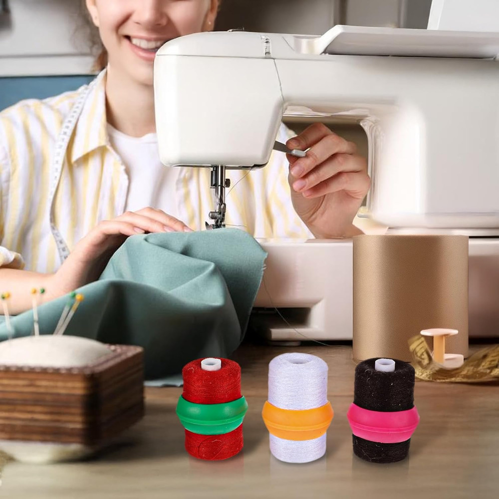 200 Pcs Upgraded Thread Holder/Spool Huggers Compatible with Larger Spools- Keep