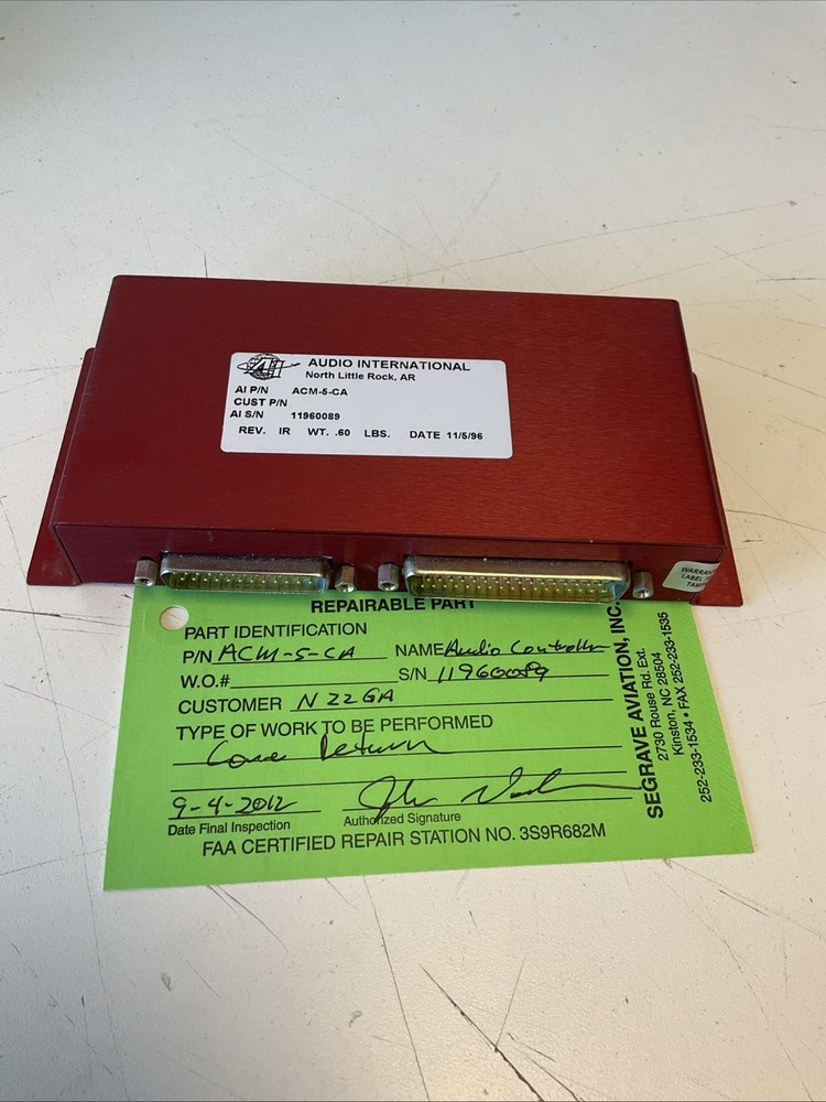 Audio International Audio Controller  P/N ACM-5-CA