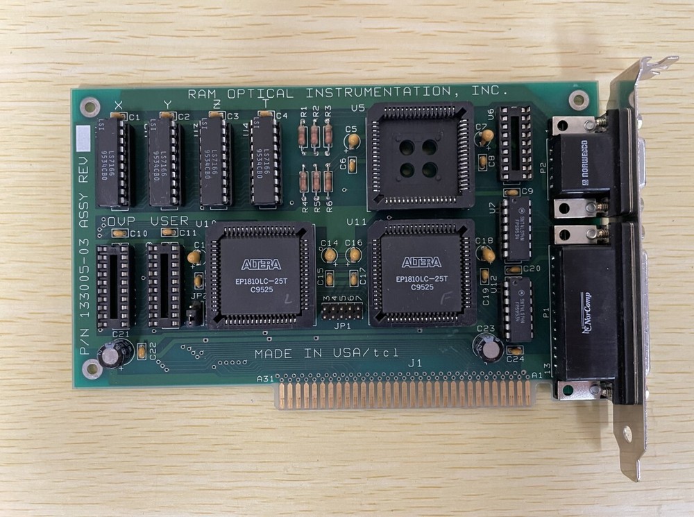 RAM Optical Instrumentation Inc. 133005-03 ISA Interface Controller Card