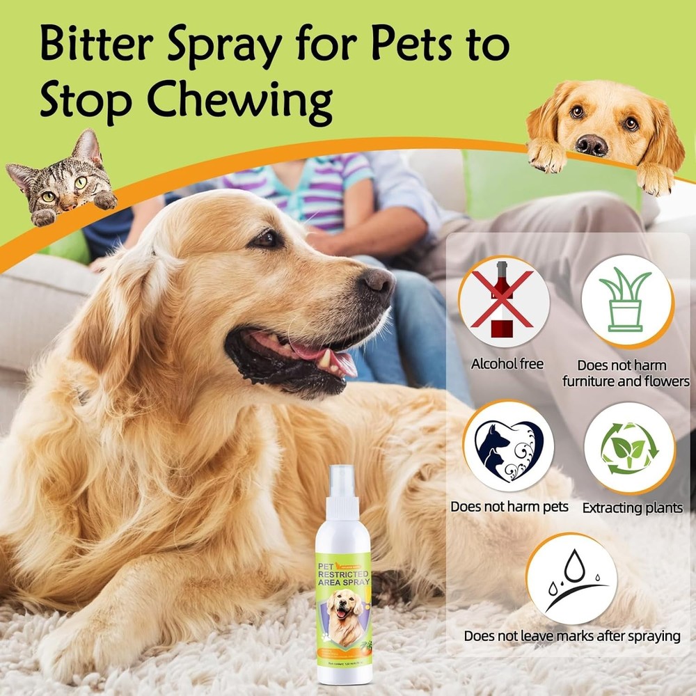 4 oz Cat & Dog Deterrent Spray - Effective Solution for Chewing & Peeing Issues