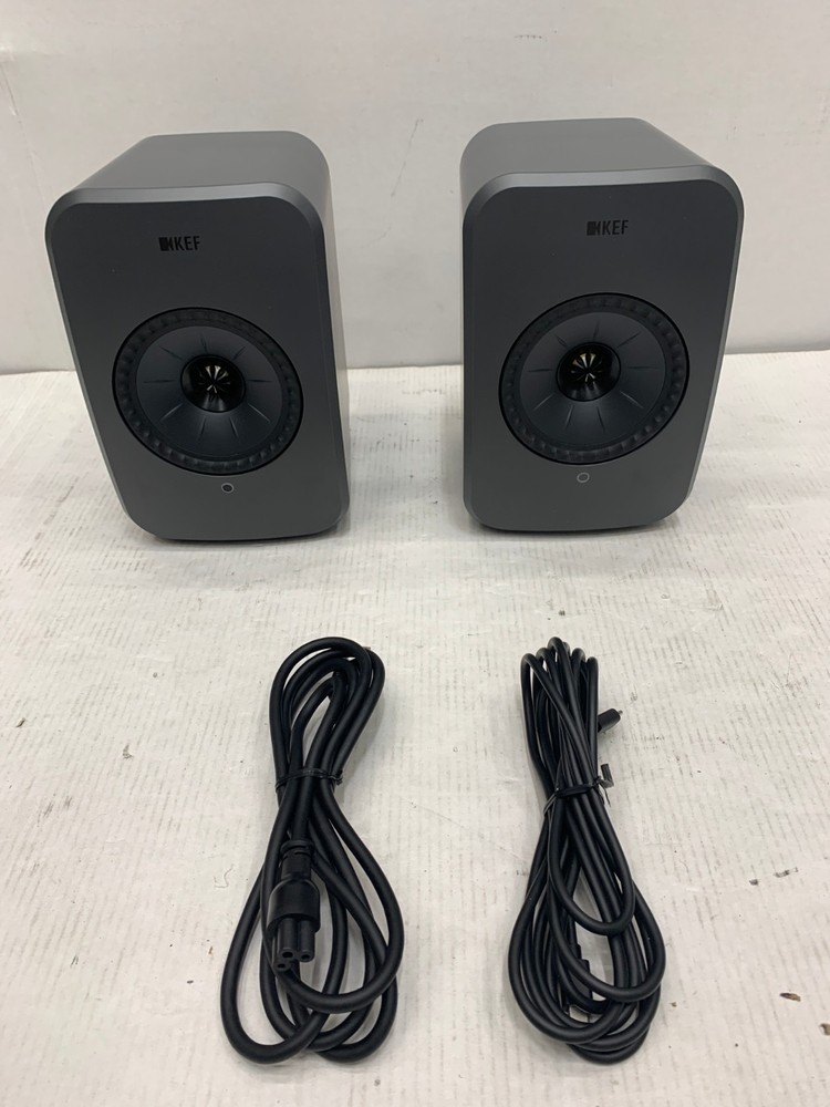 KEF LSX II LT Wireless HiFi Speakers Pair Graphite Grey