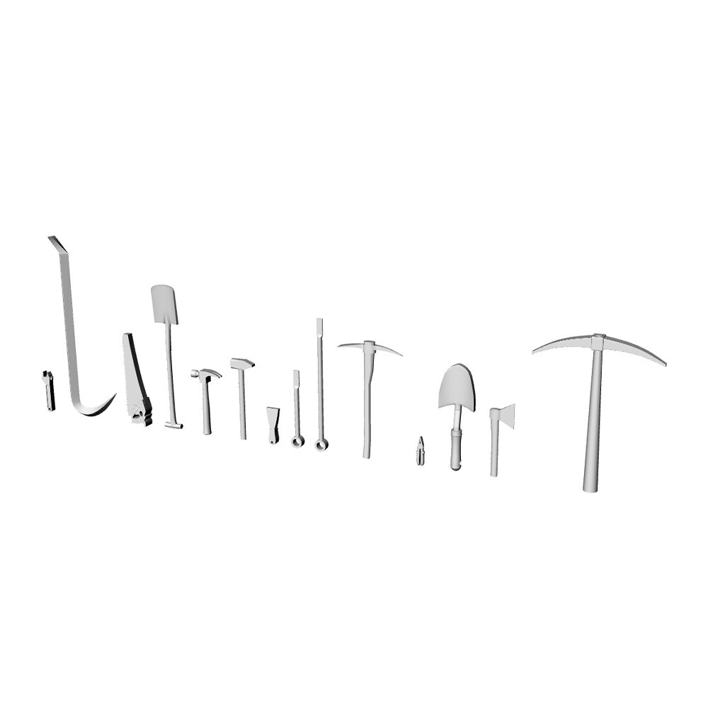SSMODEL LYT87158 1/87 HO Scene Model Tool Group