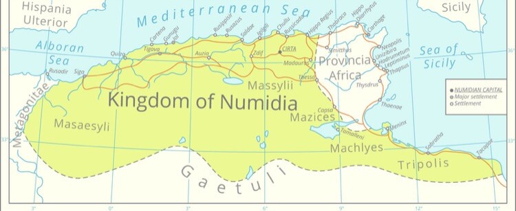 Numidian Empire Coin 208BC-118BC Punic War NGC Genuine Ancient Carthage Era