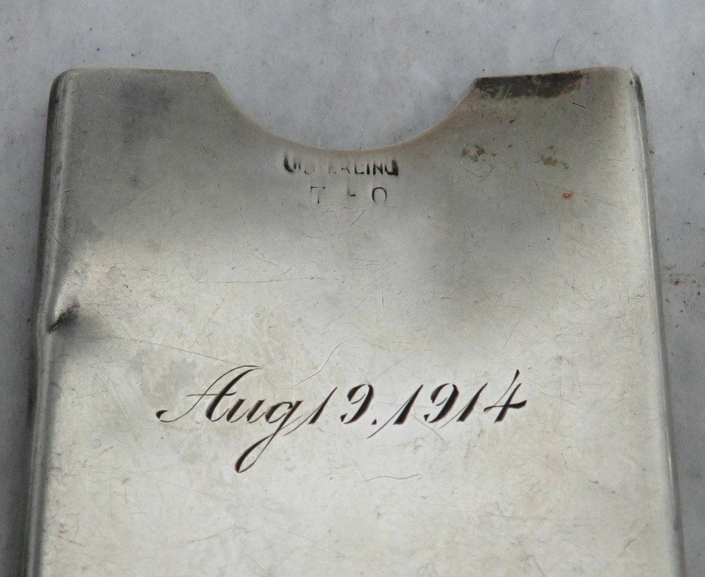 VICTORIAN ERA STERLING SILVER CALLING CARD CASE