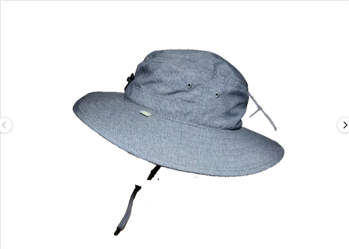 Solar Escape UV50 Adults (Grey) Bucket boonie Hat with Adjustable Strap One Size