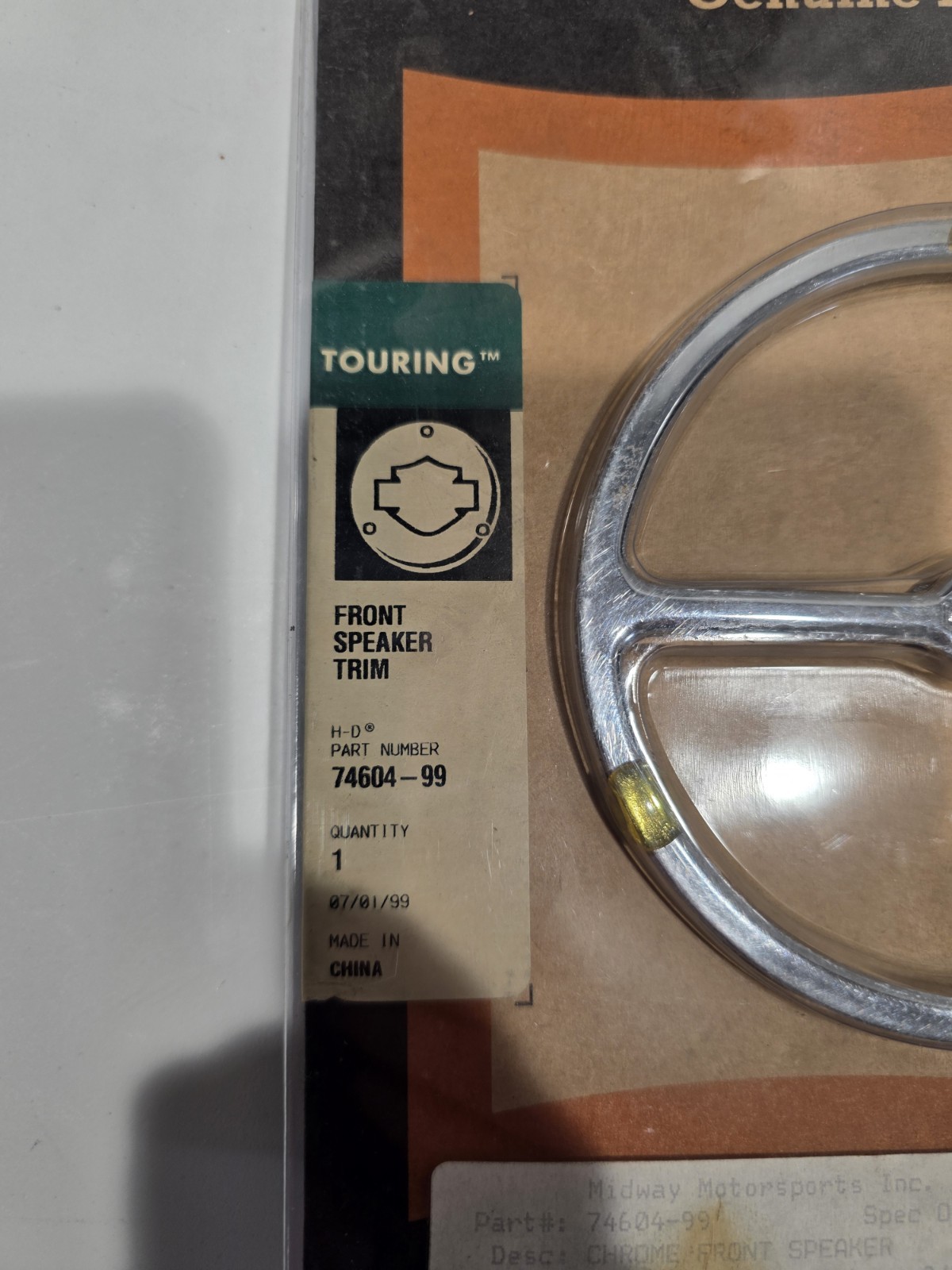 Harley-Davidson® Chrome Front Speaker Trim Kit 74604-99