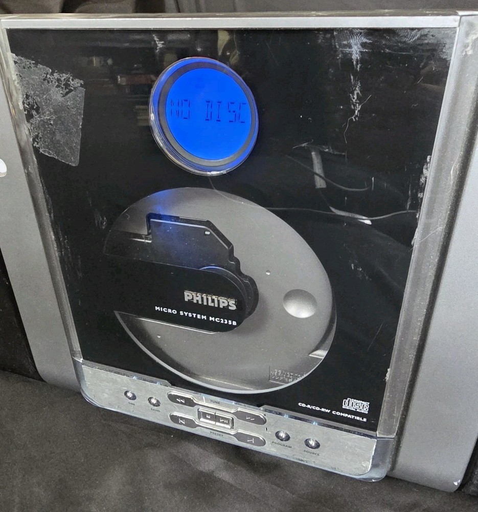 Philips Mc2358/37 Micro Hi-Fi System CD Player Shelf/Wall Mountable No Remote