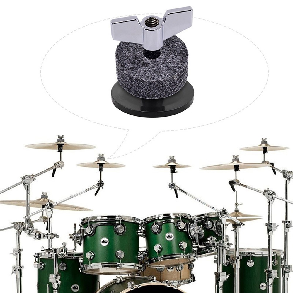 18pcs Drum Replacement Felt Pad/Wing Nut/Cymbal Sleeve Base for Drum Set Kits