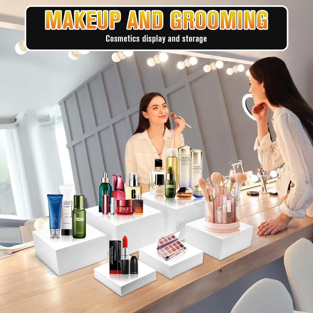 6PCS Buffet Risers, Food Display Risers for Party, Buffet Riser for Buffet Ta...