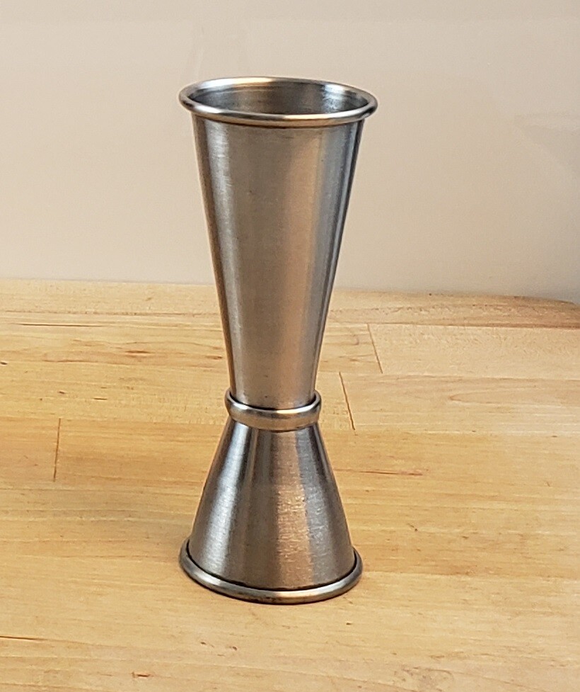 Stainless Measuring JIGGER 1 oz. X 2 oz. Japanese Style Cocktail Bar Shot