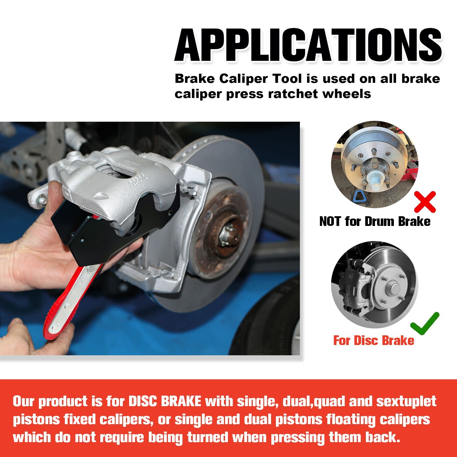 Brake Caliper Compression Tool,Caliper Piston Compressor Tool