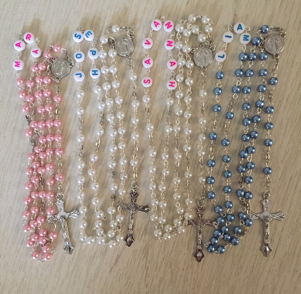 Personalized Baby's First Rosary Beads
