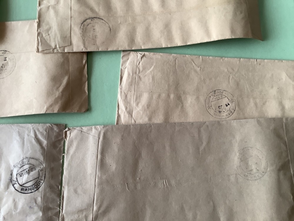 Burma postal covers 9 items Ref A1845