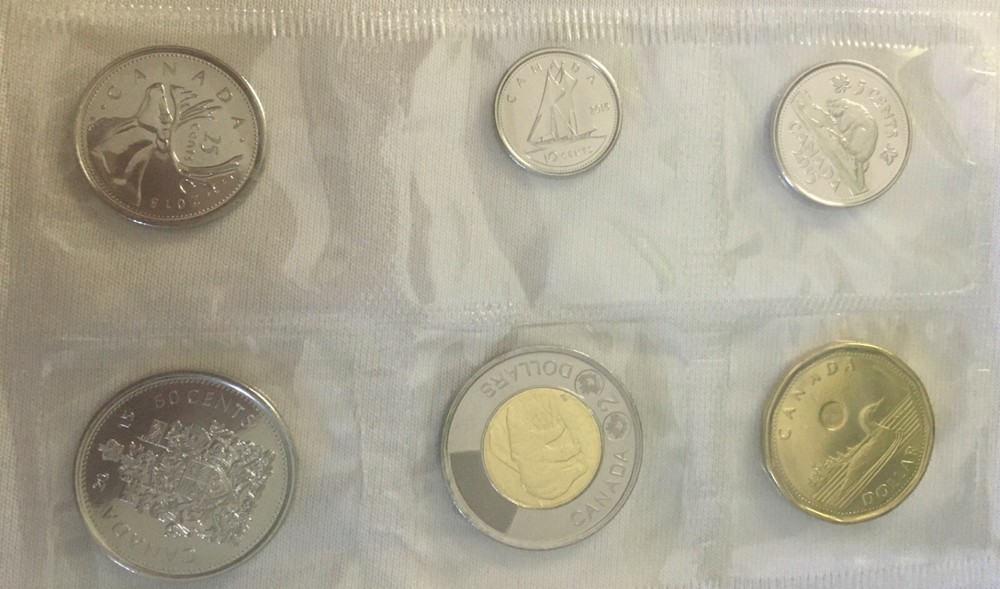2015  CANADA uncirculated mint set