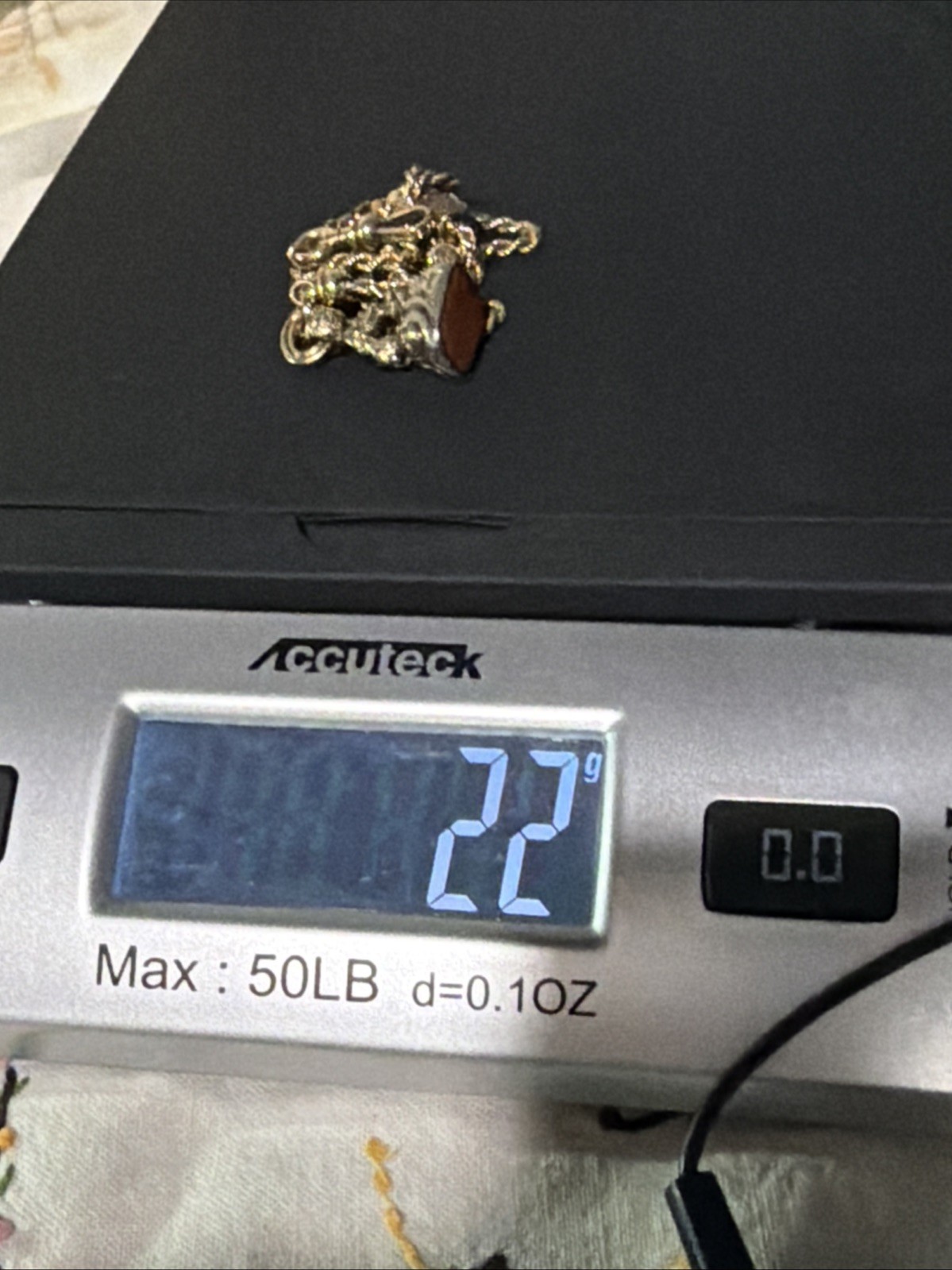 Victorian RFS Gold Tone Rope Link Watch Slider Chain Old Carnelian Fob 14k Tbar