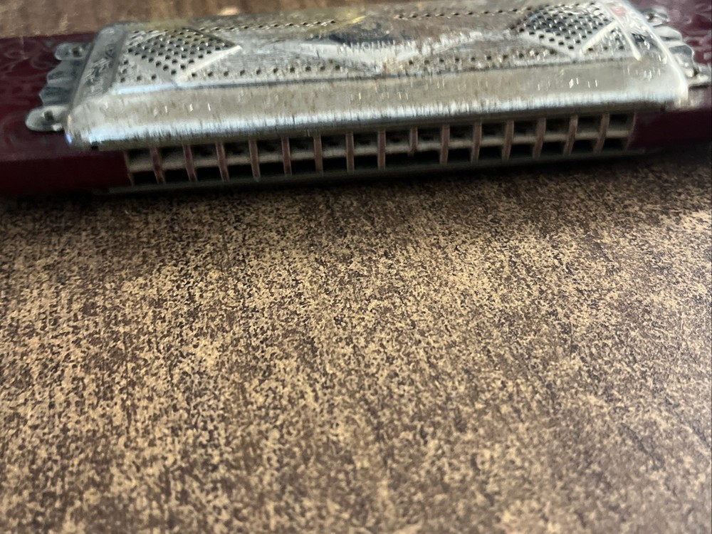 Vintage 7” hohner harmonica hammered reeds