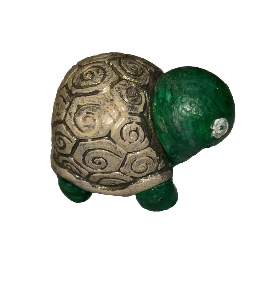 2.5” Hand Painted Mini Turtle Figurine