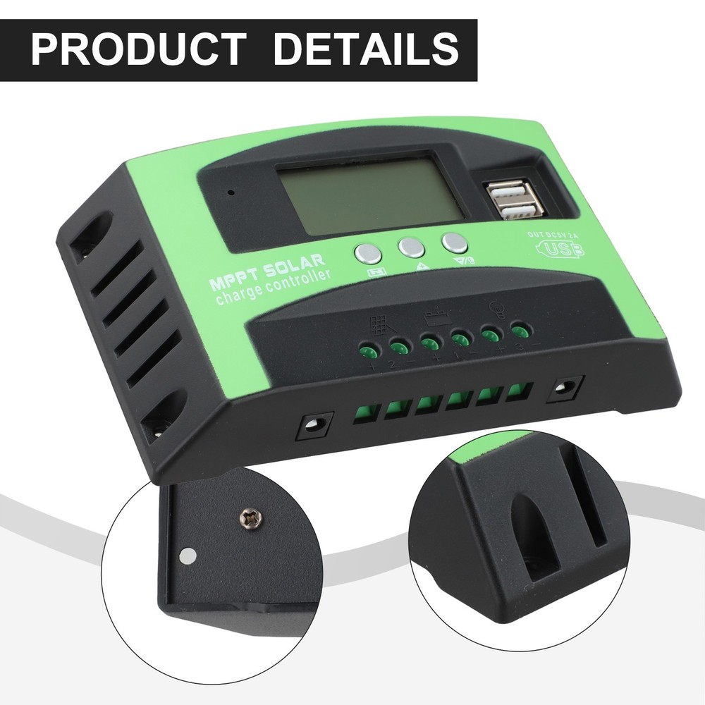 100A MPPT Solar Controller for 12V 24V Battery with Smart Charging Waterproof