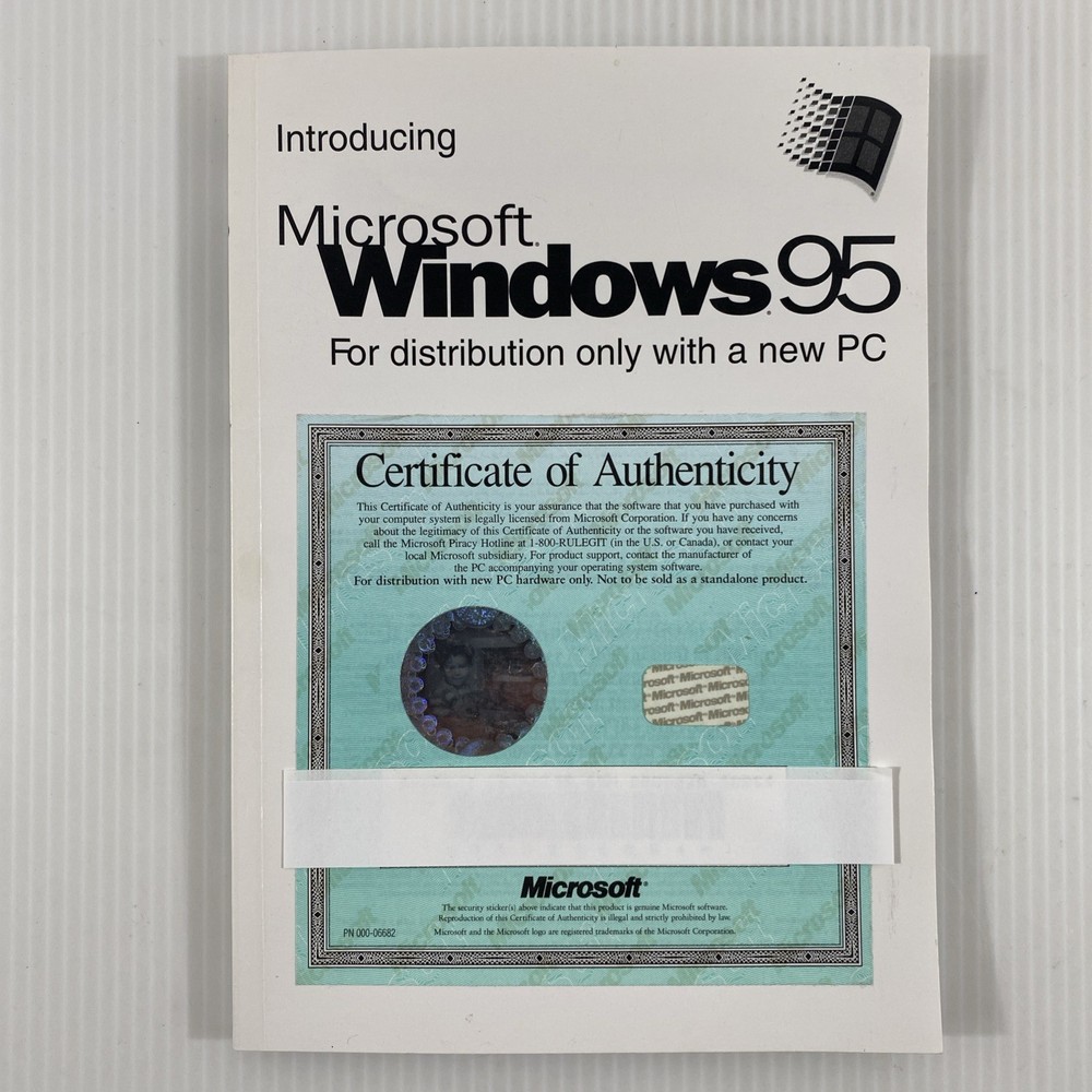 Introducing Microsoft Windows 95 Manual Only No CD Vintage