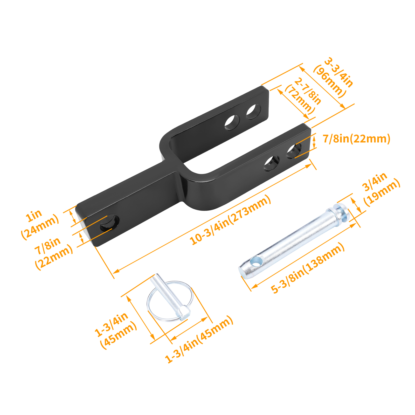 3 Point Quick Hitch Adapter Adjustable Top Link Bracket Movements For Category 1