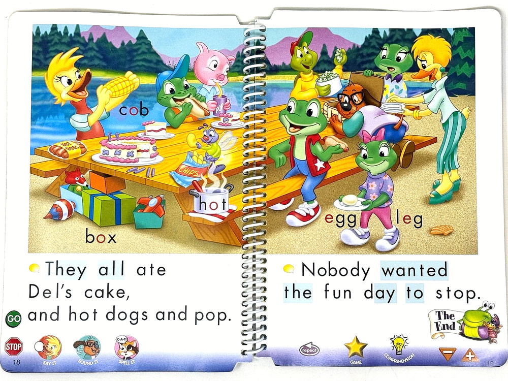LEAPFROG Phonics Program Lesson 3 A Day at Moss Lake Workbook Kids Reading VG