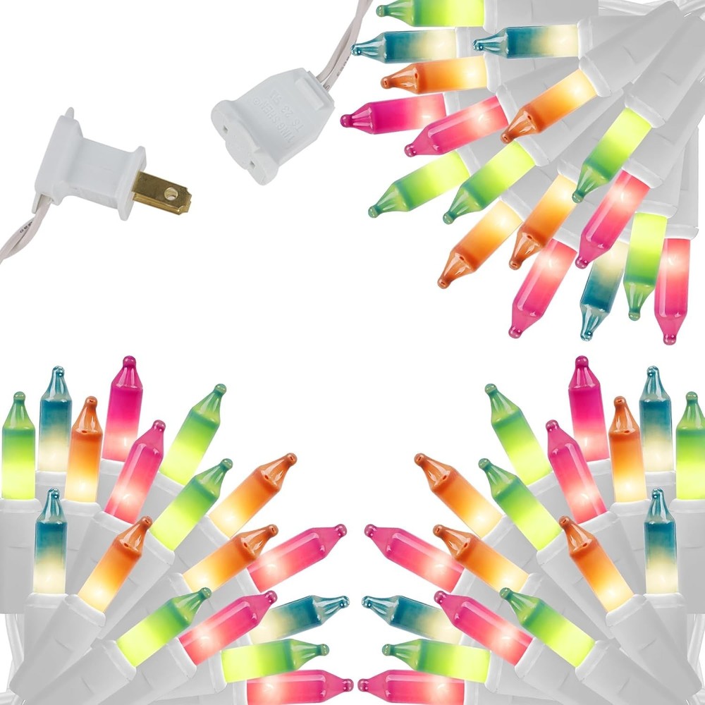 3 Sets Easter String Lights, 150 Count 30 FT Each White Wire Mini Pastel Fair...