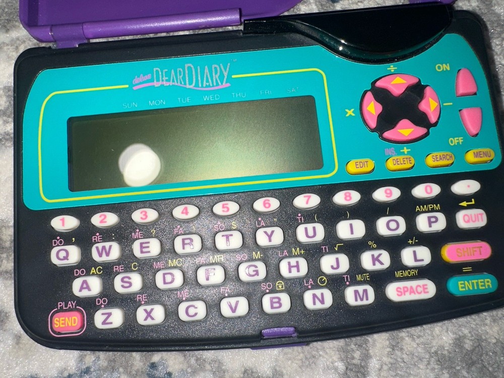 Vintage Deluxe Dear Diary 1995 Tiger Electronics UNTESTED