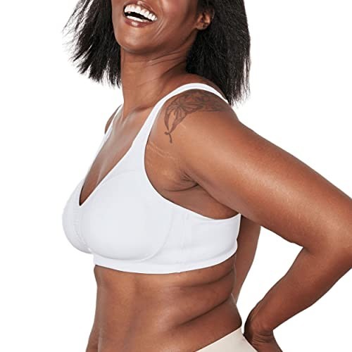 Playtex Wireless Bra White Bounce Control, 38D