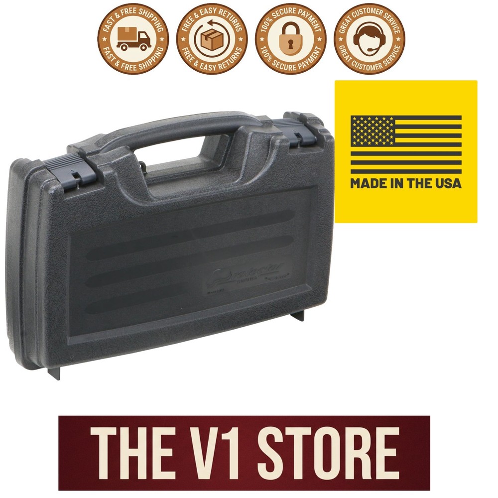 9mm Gun Case for Handguns – TSA Approved Lockable Pistol Case - Plano Protector