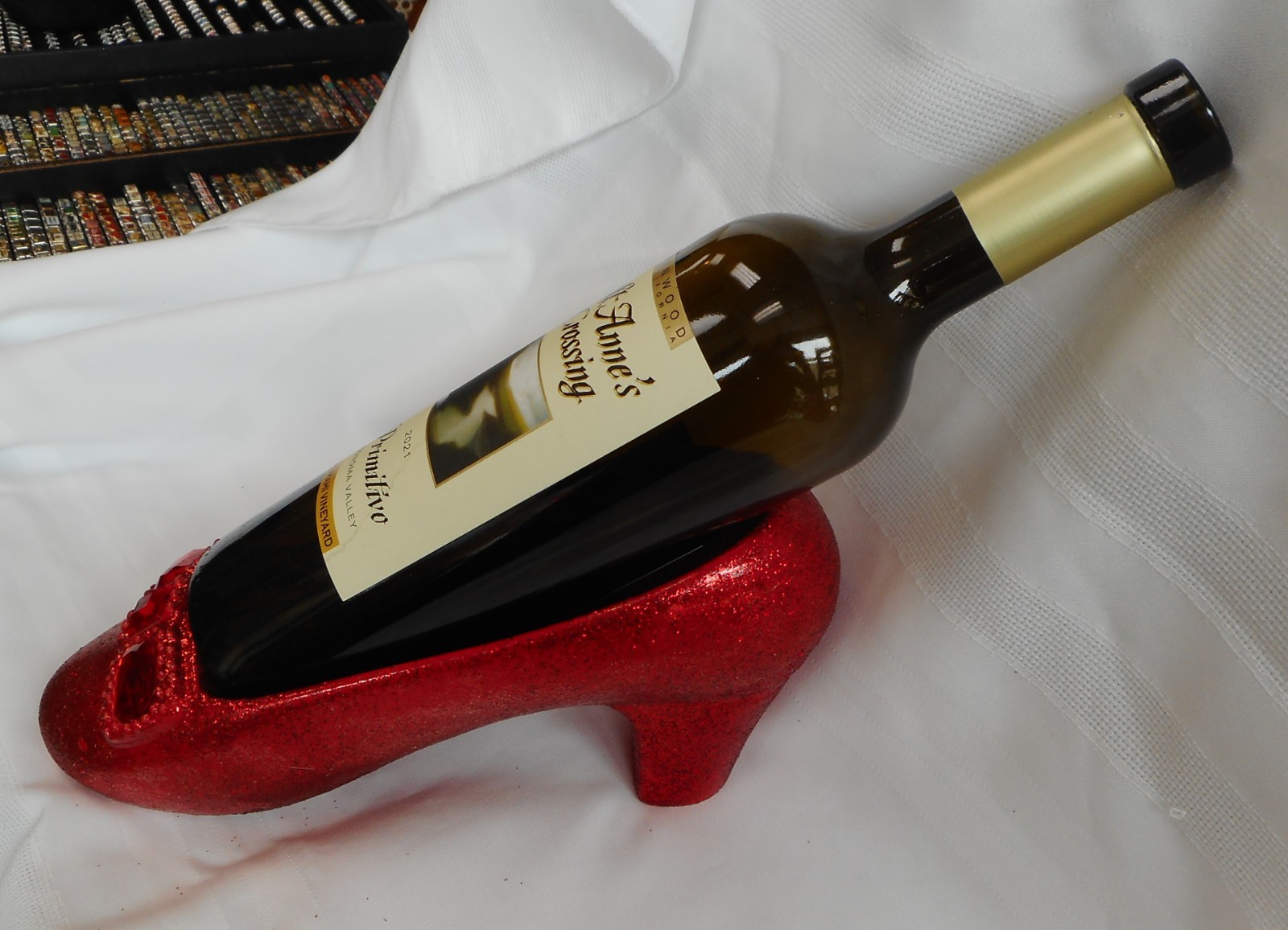 Vintage Ruby Slipper Wine Holder from Hallmark Productions