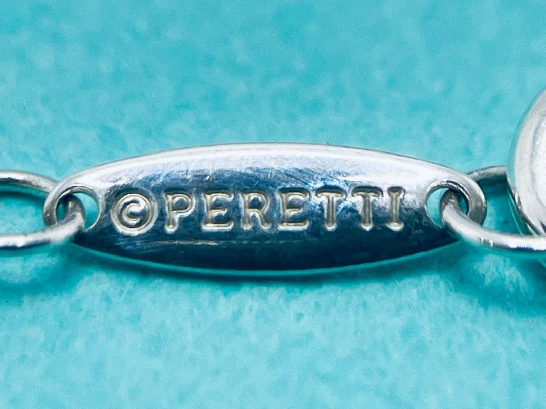 h887 Excellent condition Tiffany & Co. By the Yard diamond necklace, sterling