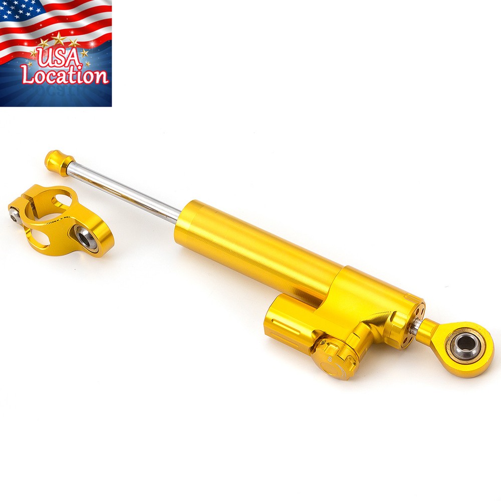 CNC Steering Damper Motorcycle Stabilizer Linear Reversed Safety Control US
