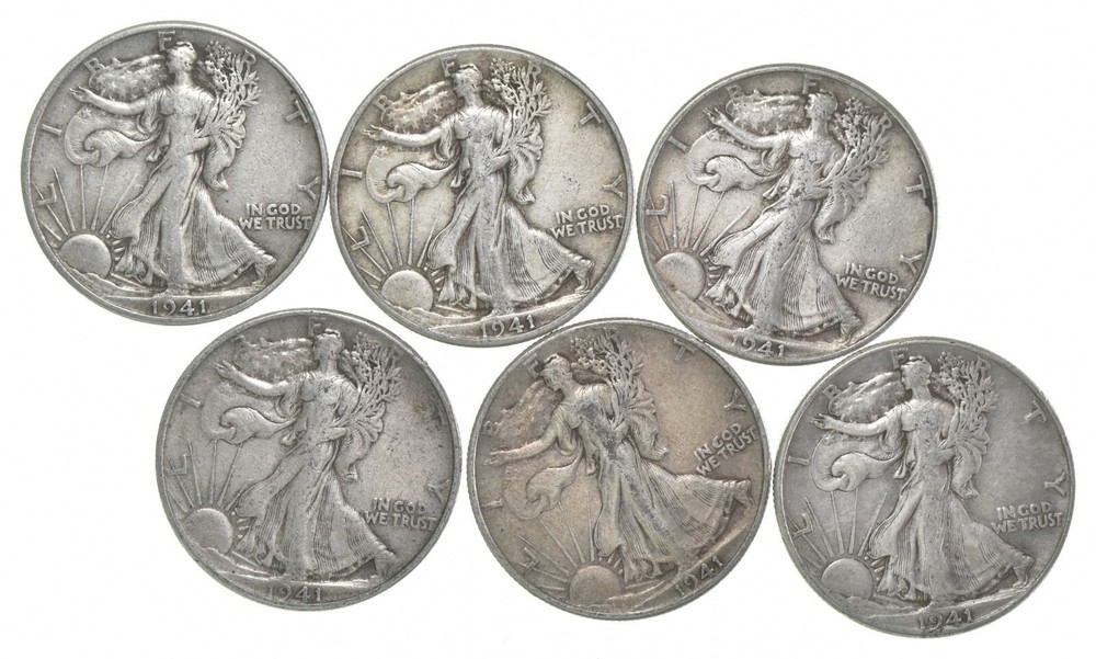 1941 XF Walking Liberty Half Dollar