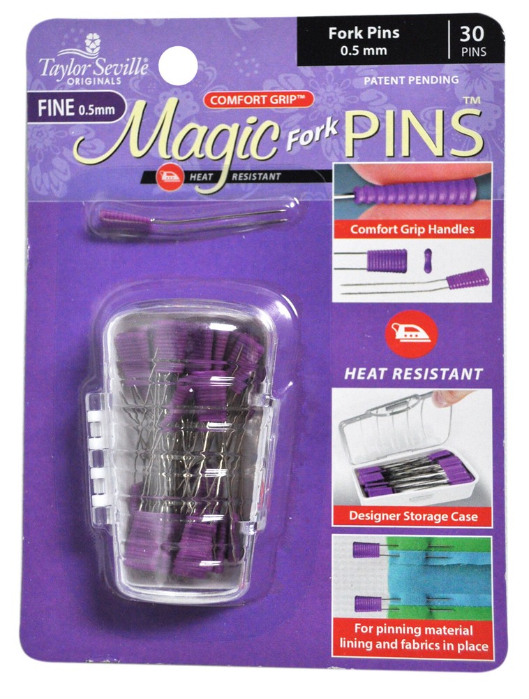 Taylor Seville Magic Fork Pins Fine 30 Count