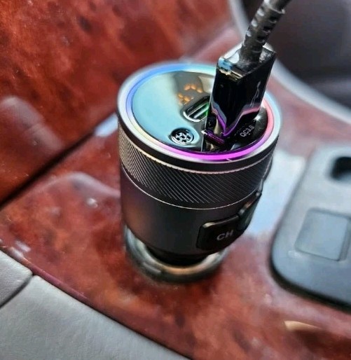 Syncwire Bluetooth 5.4 FM Transmitter For Car 38W PD & QC 3.0 Dual USB Black New