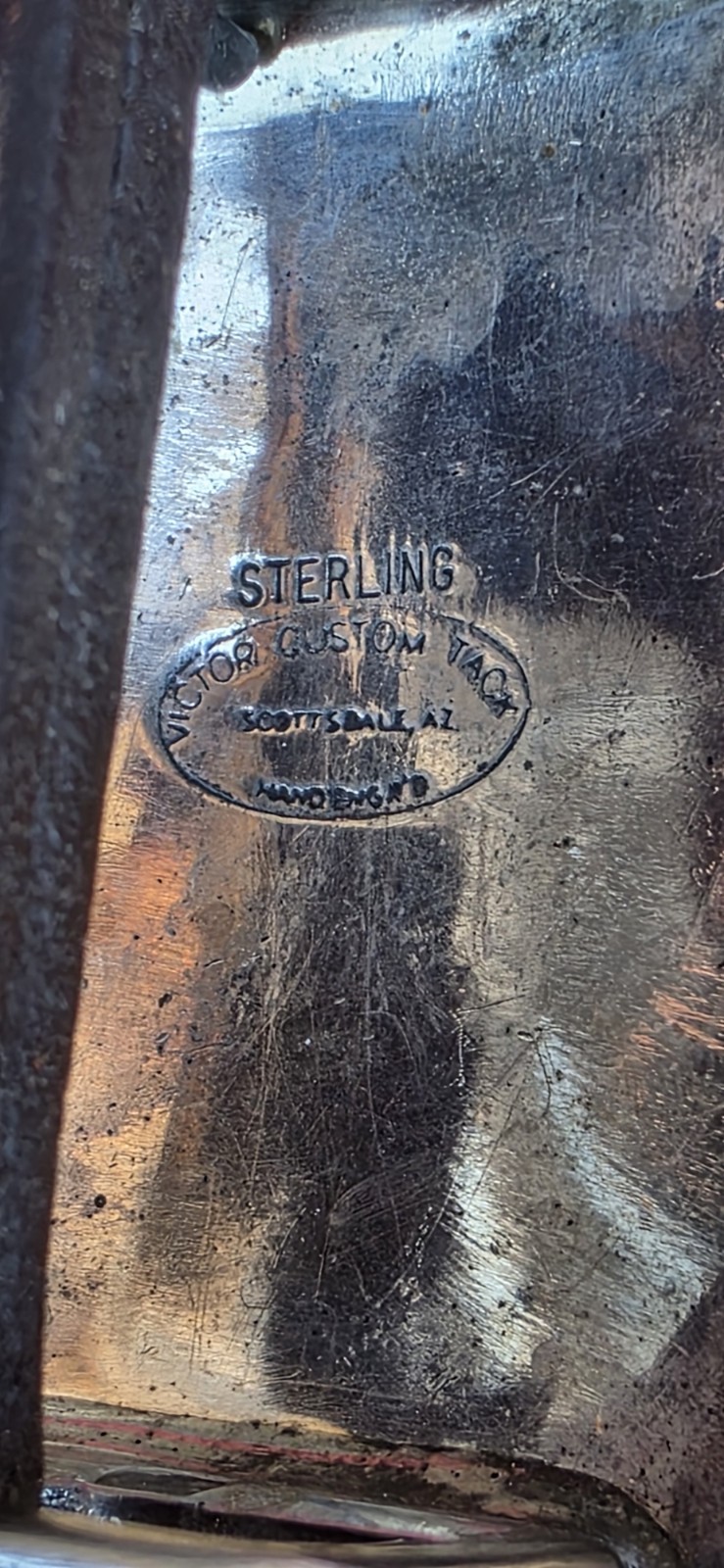 Vintage Victor's Custom Tack Silver &Bronze Headstall And Breast Collar Set MINT