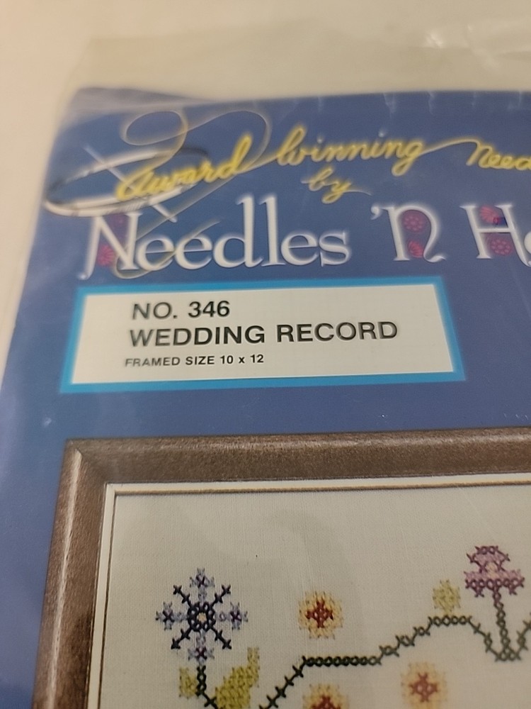 Needles n Hoops/NO.346 WEDDING RECORD/Sampler Kit